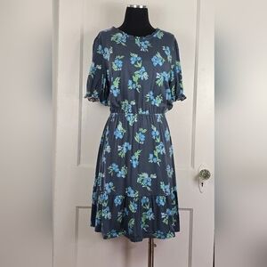 LOFT Outlet Coquette Floral Dress Size L